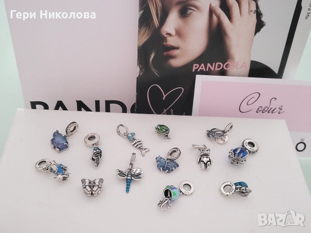 Сребърени талисмани PANDORA S925 ALE +КУТИЯ, снимка 3 - Обеци - 55273333
