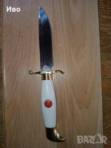 Ловен нож с калъф – ретро СССР стил, отлично състояние, снимка 2 - Ножове - 54025869