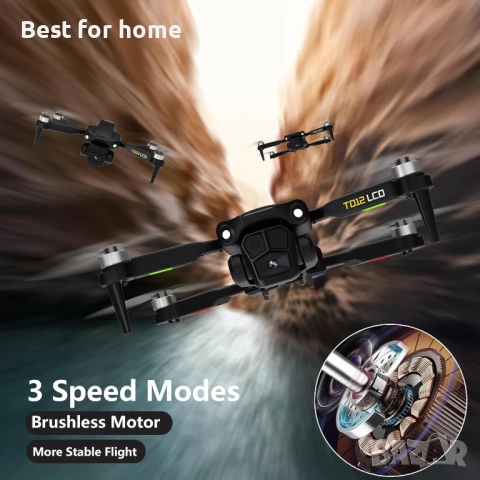 Toladrone TD12LCD Дрон с камера, Сгъваем RC Дрон с LCD екран Дистанционно управление , снимка 6 - Дронове и аксесоари - 54508714