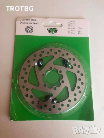 Спирачен диск 140 mm за Dualtron, KuKirin, KuGoo и Urbanglide, снимка 5 - Части за велосипеди - 55080148