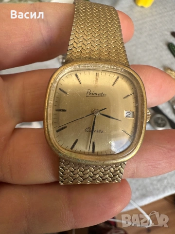 Primato позлатен часовник, снимка 4 - Мъжки - 54296983