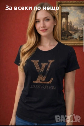 Louis Vuitton Дамска Тениска👚Дамска Блуза С Къс Ръкав Келвин Клайн-Различни Цветове Код Bal Style61, снимка 2 - Тениски - 54745364