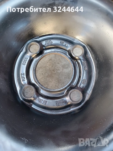 Железни джанти 15 4х100 Опел , снимка 6 - Гуми и джанти - 54305584