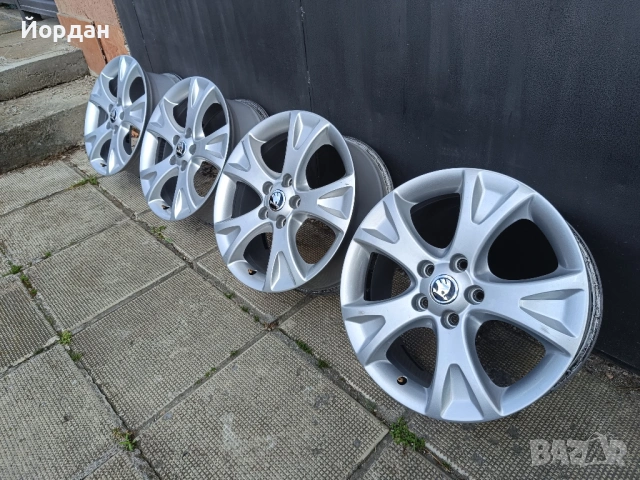 ОРИГИНАЛНИ джанти 17 ' цола 5x112 57,1 SKODA OCTAVIA / ШКОДА Октавия, снимка 6 - Гуми и джанти - 54846441