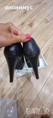 кожени обувки, снимка 4 - Дамски обувки на ток - 55025236