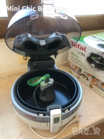 Фритюрник Tefal ActiFry Original (КАТО НОВ) – Пълен комплект с кутия и рецепти, снимка 2 - Фритюрници - 55692577
