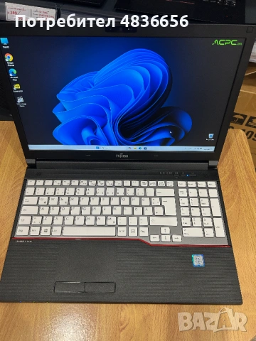 Като нов! Японски лаптоп Fujitsu E556 i5/8GB RAM/256GB SSD, 3м. гаранция!