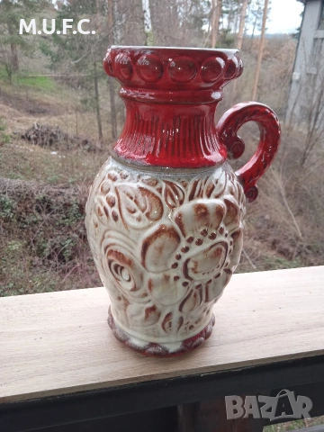 Керамична ваза W.Germany 1970.Уникална