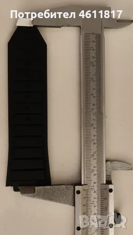 Силиконова каишка HUBLOT 28-19мм, снимка 9 - Каишки за часовници - 52179599