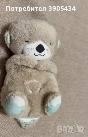 Fisher Price, като нова! Успокояваща видра с музика, снимка 2 - Плюшени играчки - 55426916
