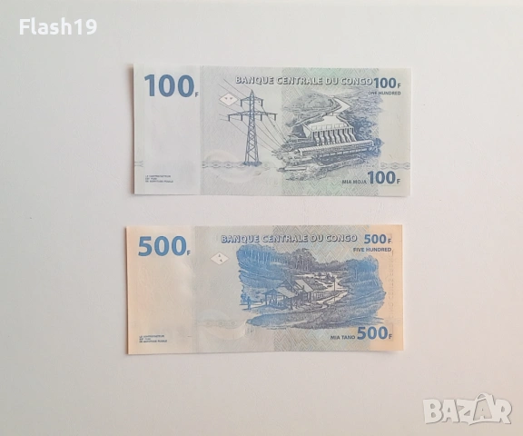 ⭐ Конго 100 франка 2022 / 500 франка 2013 (виж описанието), снимка 2 - Нумизматика и бонистика - 54683861