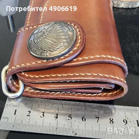 Бутиково кожено портмоне RAAK LEATHER – ръчна изработка, естествена кожа, снимка 8 - Портфейли, портмонета - 55535166