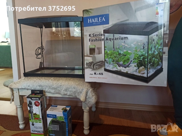 Аквариум Hailea K45, снимка 2 - Аквариуми - 54649083