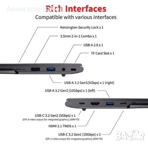 Лаптоп 16инча, 16Gb, 512 SSD, снимка 8 - Лаптопи за игри - 55117154