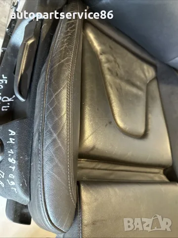 Предна дясна черна кожена седалка S line за Audi A4 B8 OEM 1.8 TFSI (2008), снимка 3 - Части - 55584663