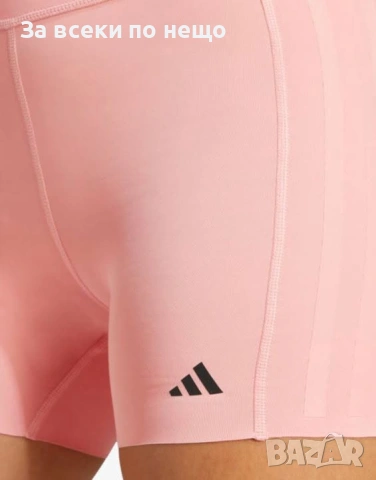 ADIDAS Optimé 4-Inch Raw Cut Hem Leggings Pink Дамски Розов Къс Клин Код P2713, снимка 4 - Клинове - 55054840