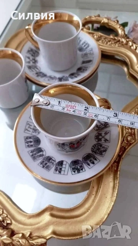 Чаши за еспресо, ретро порцелан Чехословакия , снимка 4 - Чаши - 54596641