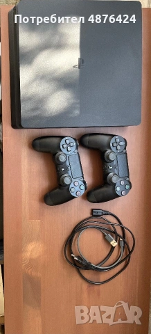 PlayStation 4 Slim 500GB + 2 джойстика + 10 игри