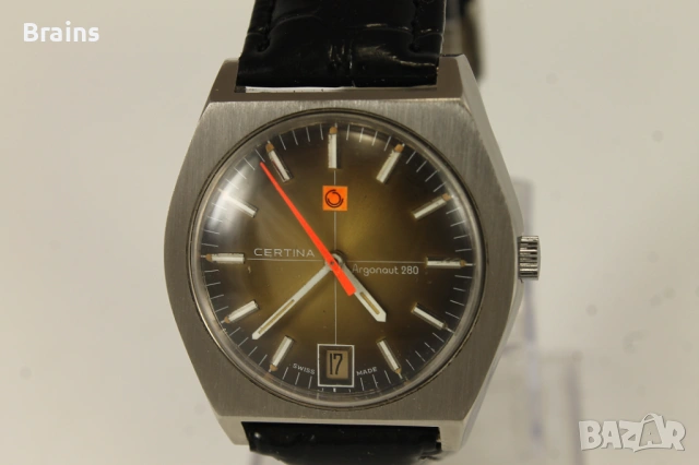 1960's CERTINA Argonaut 280 Швейцарски Стоманен Часовник 17 Jewels, снимка 3 - Мъжки - 54503866