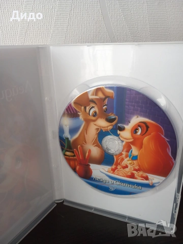 ДВД с анимацията "Лейди и Скитника" (Lady and the Tramp) от Walt Disney, снимка 2 - DVD филми - 55146229