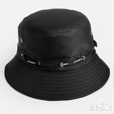 Дамска bucket шапка черна sport връзка_1261113