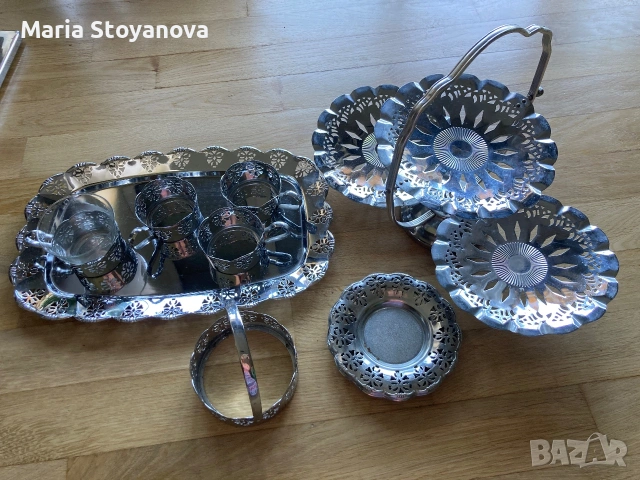 Сервиз за чай и десерти от соца