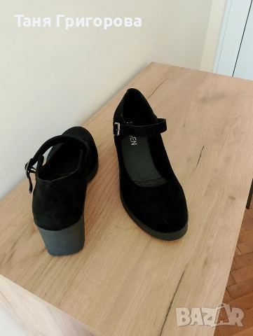 Черни обувки тип Мери Джейн, снимка 8 - Дамски обувки на ток - 54309917