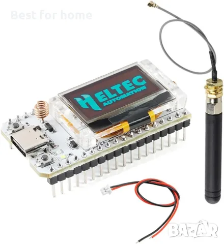 HiLetgo ESP32 V3 LoRa V3 SX1262 0.96 инчова OLED дисплейна развойна платка WiFi Bluetooth , снимка 2 - Части и Платки - 55334355