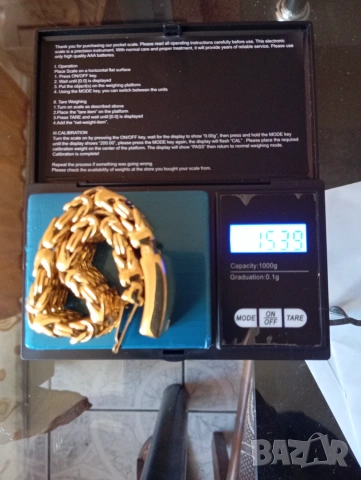 МАСИВНА ПОЗЛАТЕНА ГРИВНА - 153.90 ГРАМА, снимка 10 - Гривни - 55223679