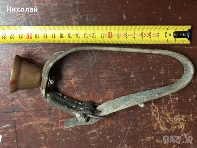 Чан , звънец , хлопка с каишка , снимка 5 - Антикварни и старинни предмети - 50411384