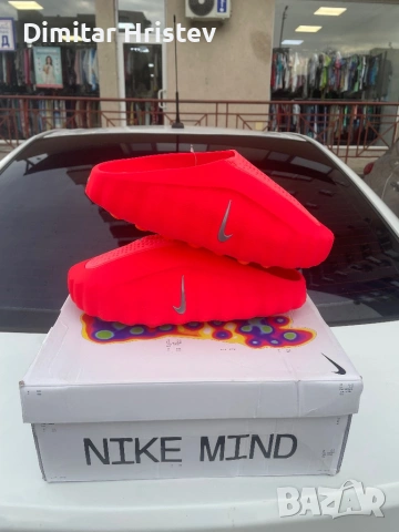 Nike Mind 001 “Chrome Black” & “Solar Red”, снимка 7 - Маратонки - 54730048