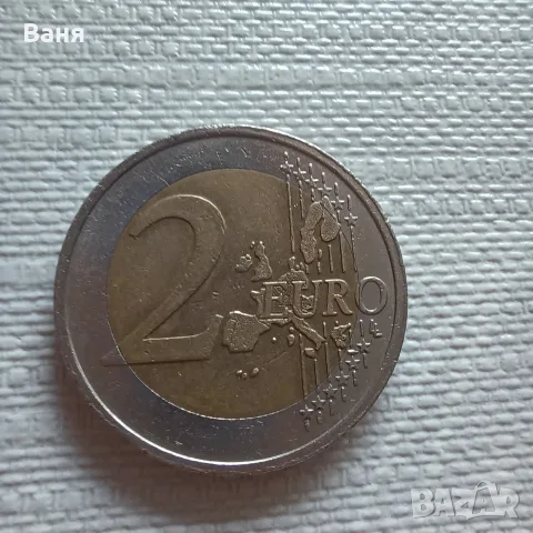 Радка Холандска монета от 2 евро с лика на кралица Беатрикс, 1999 г., снимка 2 - Нумизматика и бонистика - 55333462