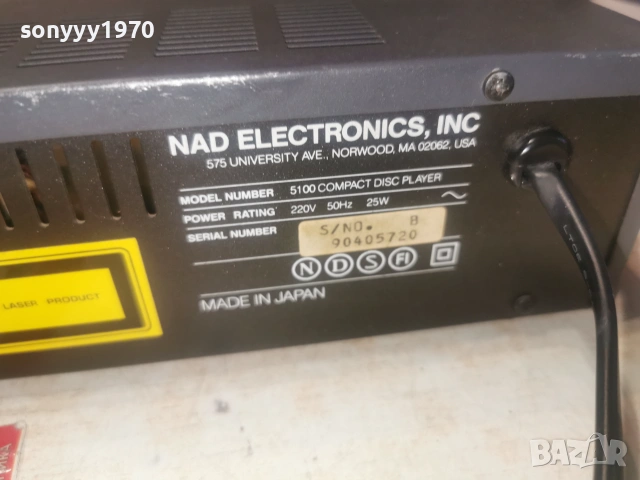 NAD 5100 CD PLAYER-MADE IN JAPAN-ВНОС SWISS 1207260917L4, снимка 14 - Декове - 55246941