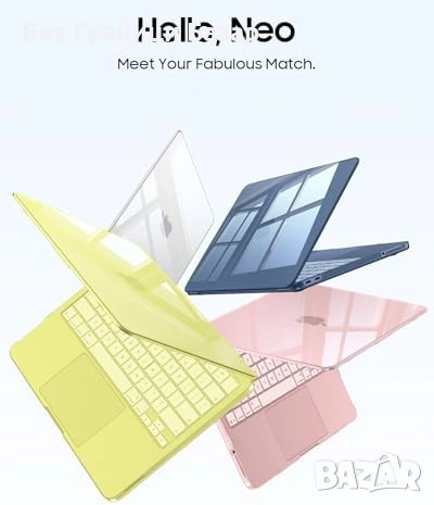 Нов Прозрачен Защитен Калъф + Покритие за Клавиатура MacBook Neo 13 A3404 кейс лаптоп, снимка 7 - Калъфи, кейсове - 54723904