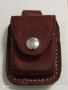 Оригинална метална запалка ZIPPO с кожен калъф колекционерски модел 39228, снимка 7