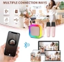 Мини Bluetooth караоке колонка с 2 безжични микрофона, снимка 2