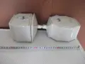 Лот от 3 бр. порцеланови кутии за сол , захар и фиде, снимка 4
