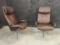 Чифт дизайнерски кожени релакс кресла Stressless Metro, снимка 13