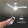 Вентилатор за таван 35W с лампа 15W 3перки 132cm, снимка 2