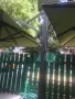 Двоен масивен градински чадър, снимка 2