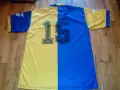 Leeds United футболна тениска винтидж офицален фен продукт на Лийдс №13 и 15 размер Л, снимка 6