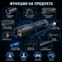 Акумулаторен ръчен лед фенер с електрошок кучета кучегон дамски защита, снимка 2