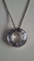 Дамско сребърно колие с елемент Swarovski, снимка 1