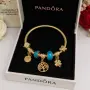 Дамски позлатени гривни Pandora 💎, снимка 9