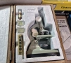 Японски Микроскоп Tasco 1970г (600 Power Microscope Kit) в дървена кутия, снимка 3