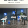 Електрическо регулируемо бюро FLEXISPOT с памет, 110x54 см, бяло, снимка 3