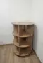 Практична въртяща се етажерка / колона за папки и класьори (дървесен десен), снимка 1