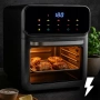 Еър фрайър и фурна 2-в-1 , XXL Капацитет 8.5L, 1350W, 10 Програми, LED Тъч дисплей, снимка 2