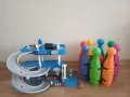 ЛОТ Детски играчки: Паркинг Писта + Кегли, снимка 1