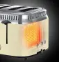 Тостер Russell Hobbs Retro, крем, 4 филии, широки отвори, променливо изпичане , снимка 6
